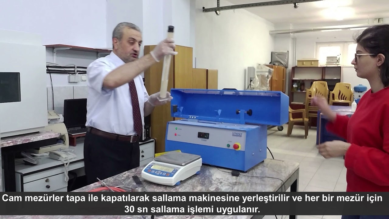 AGREGA KUM EŞDEĞERLİĞİ DENEYİ   AGGREGATE SAND EQUIVALANCE TEST