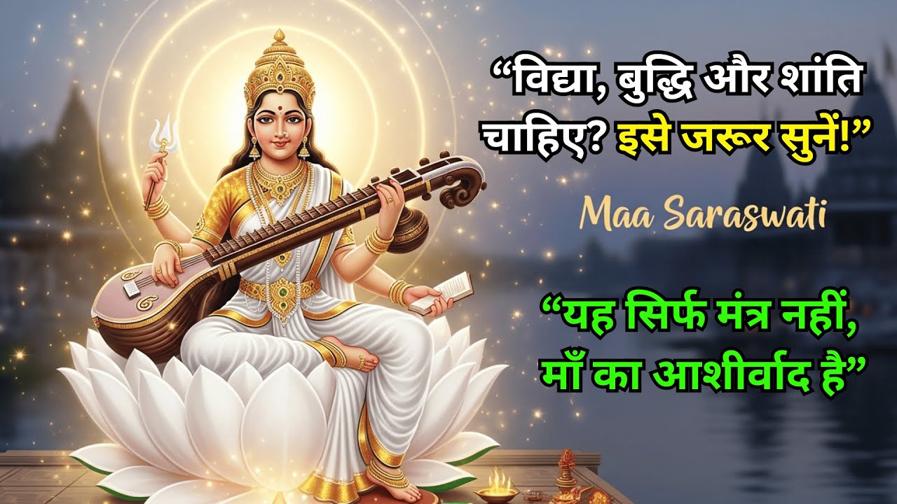 Ya Kundendu Tusharahara Dhavala | Saraswati Vandana | Powerful Mantra for Wisdom, Peace & Success