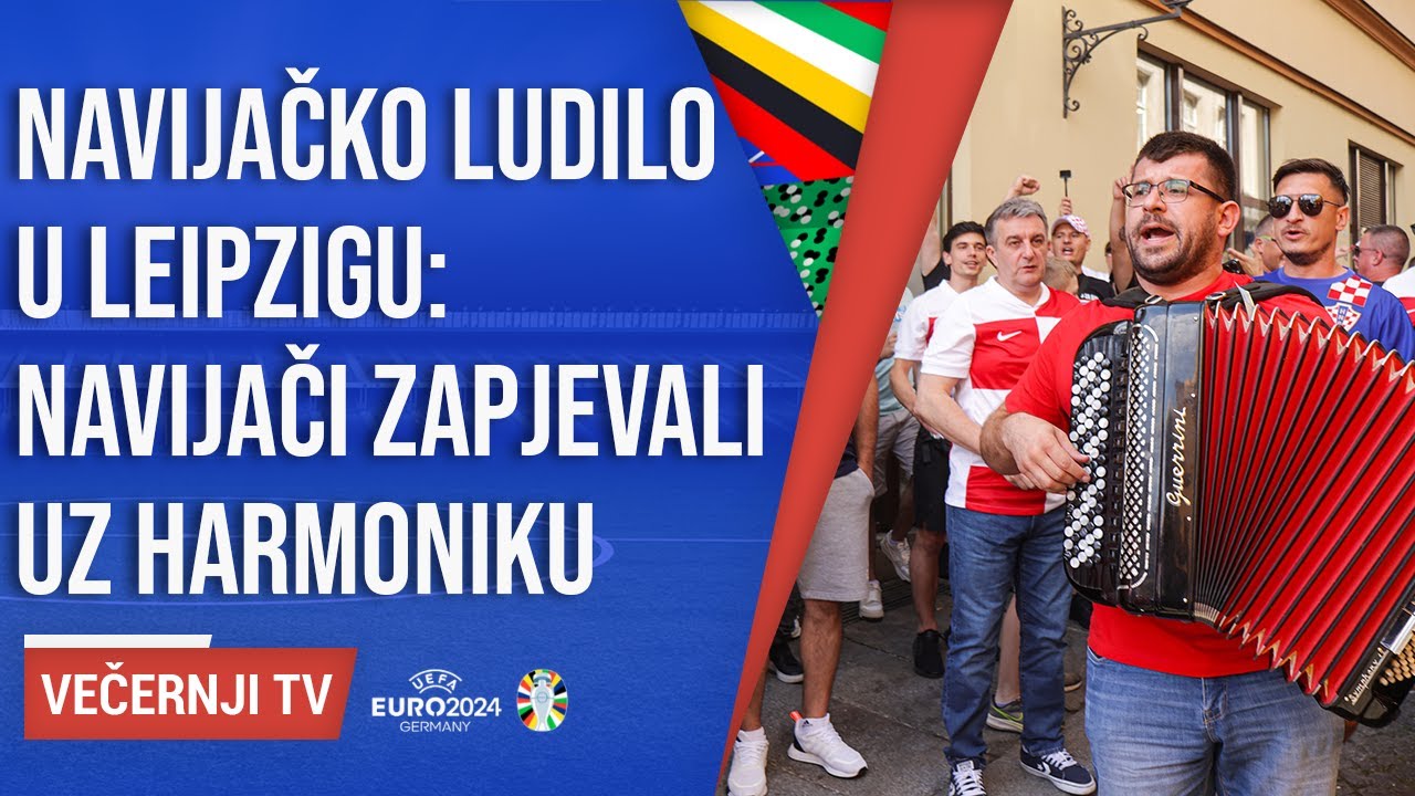 Hrvatski navijači u Lepizigu zapjevali uz harmoniku