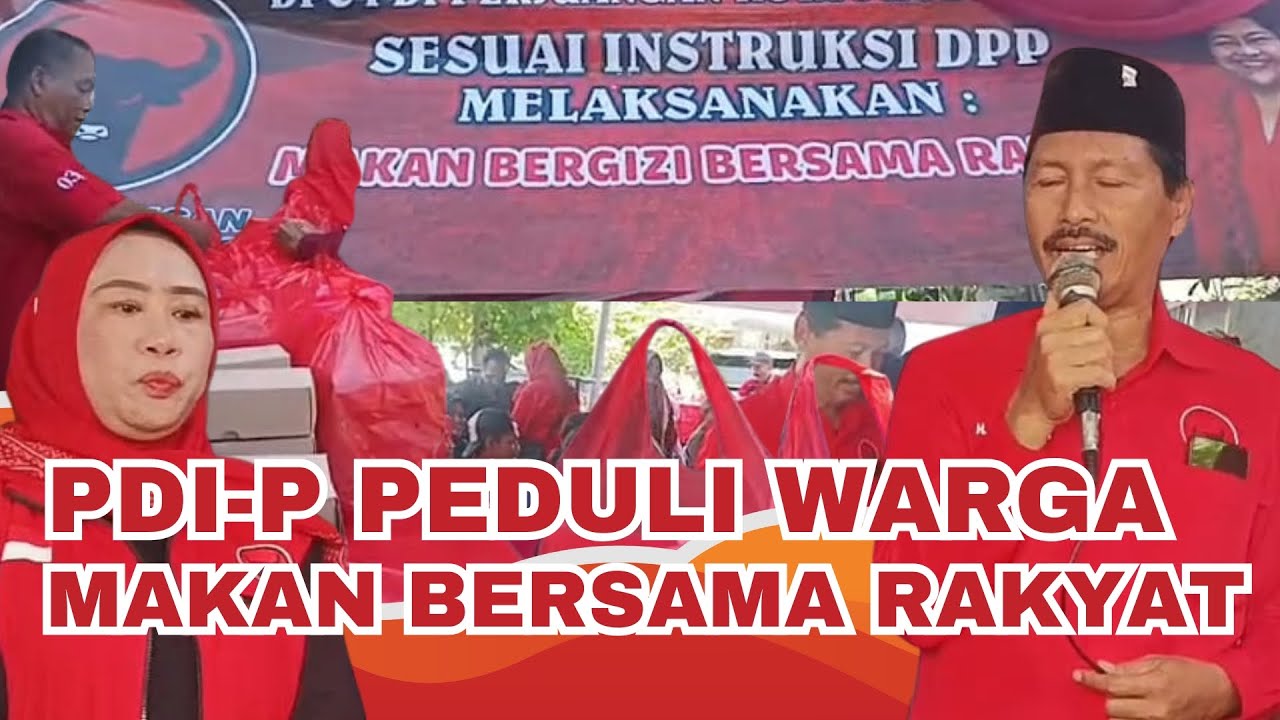PDI Perjuangan Kota Probolinggo Bagikan Ratusan Makanan Bergizi untuk Warga | MBBR 2025