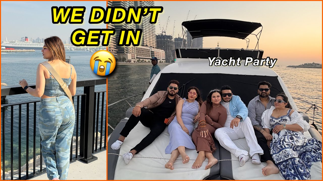 From Disappointment to Dream Sunset 🌅| Dubai Yacht Party Vlog 🛳️| Sej In Dubai Ep.2