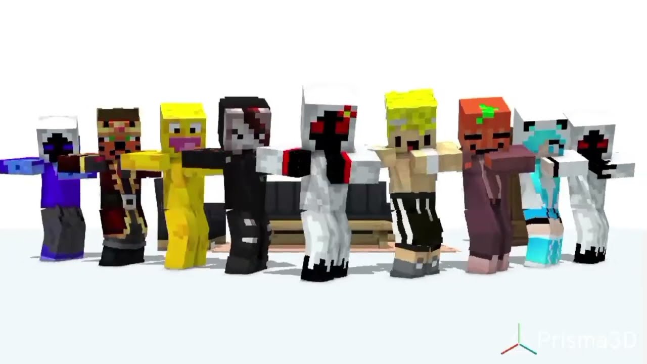 Baile Tabola Bale minecraft animation prisma 3d 