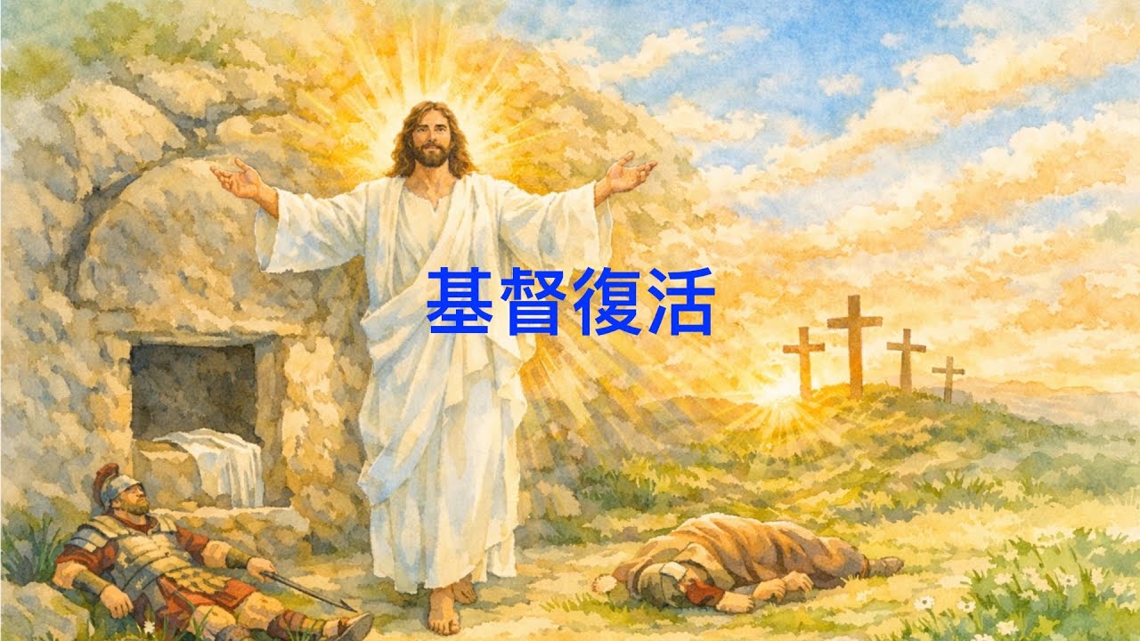 詩歌SS-4210【基督復活】哥林多前書15章3-4節〖羊咩咩-Ai聖經經文詩歌工作室〗
