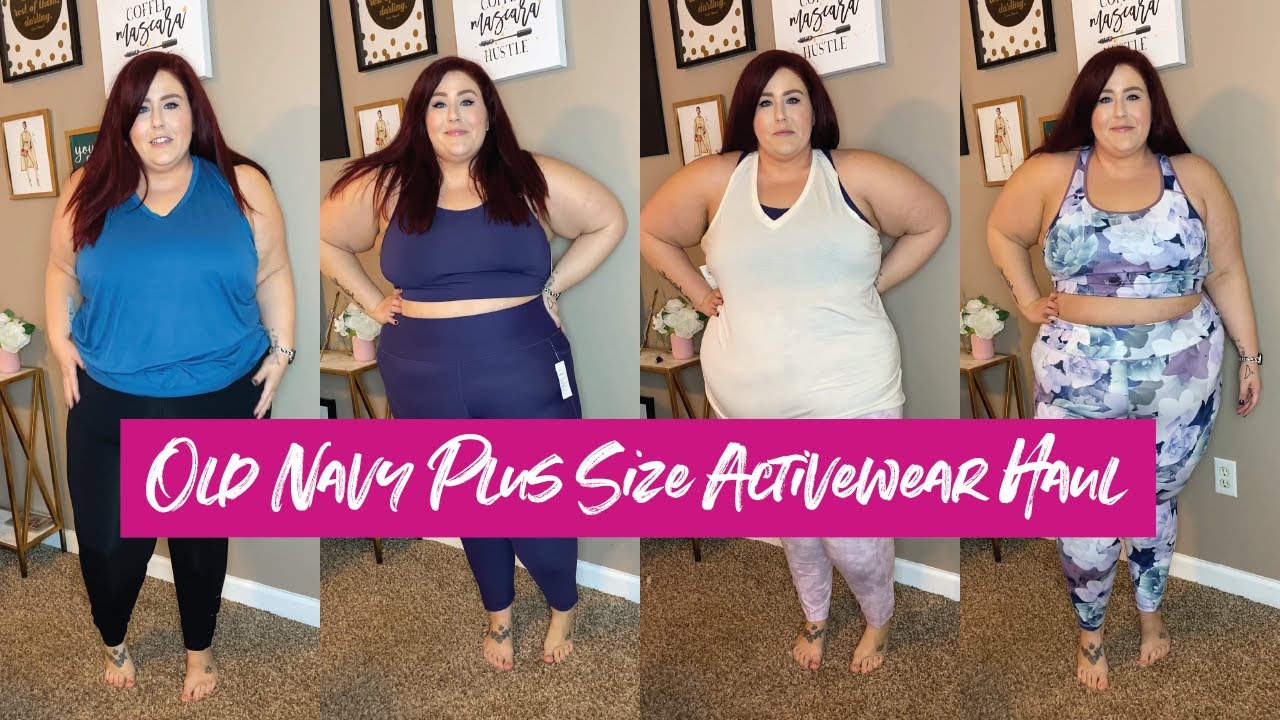 Old Navy Plus Size Activewear Haul | Curves, Curls and Clothes