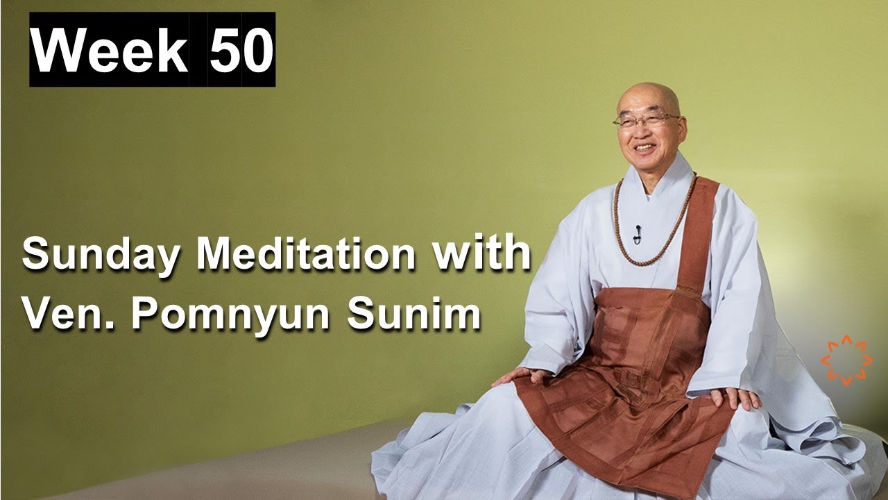 Sunday Meditation with Ven. Pomnyun Sunim [Week 50]