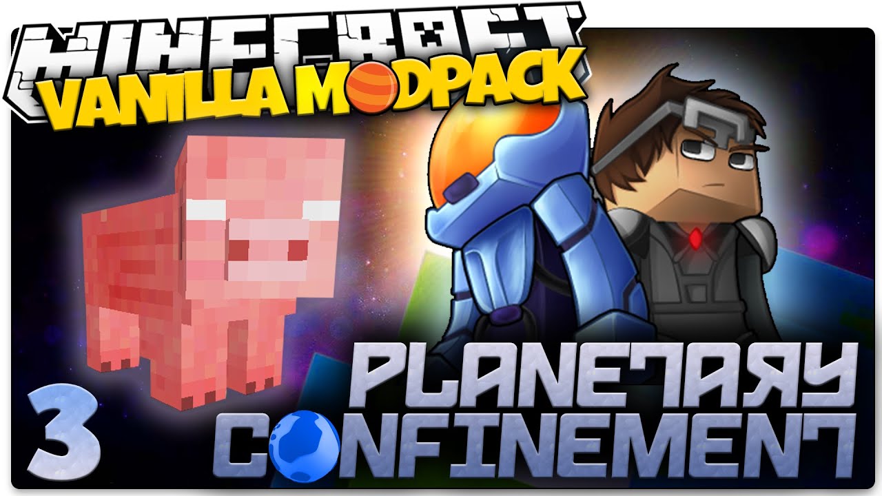 Minecraft Vanilla Mods | HEROBRINE ALIEN PIG | Planetary Confinement Multiplayer #3 (Vanilla Mod)