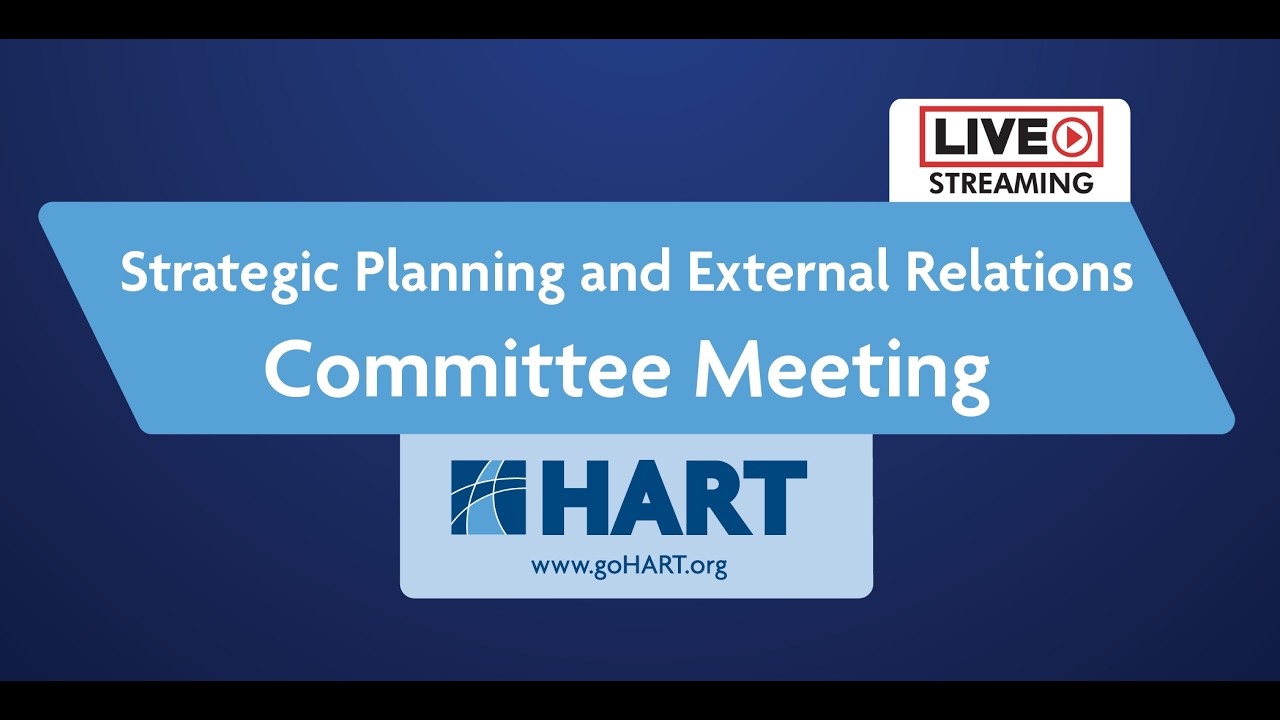 HART Strategic Planning and External Relations Committee Meeting 2.16.2026
