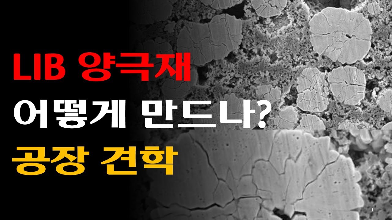 이차전지 리튬이온 배터리 양극재 공장 견학, 양극재 어떻게 만드나?