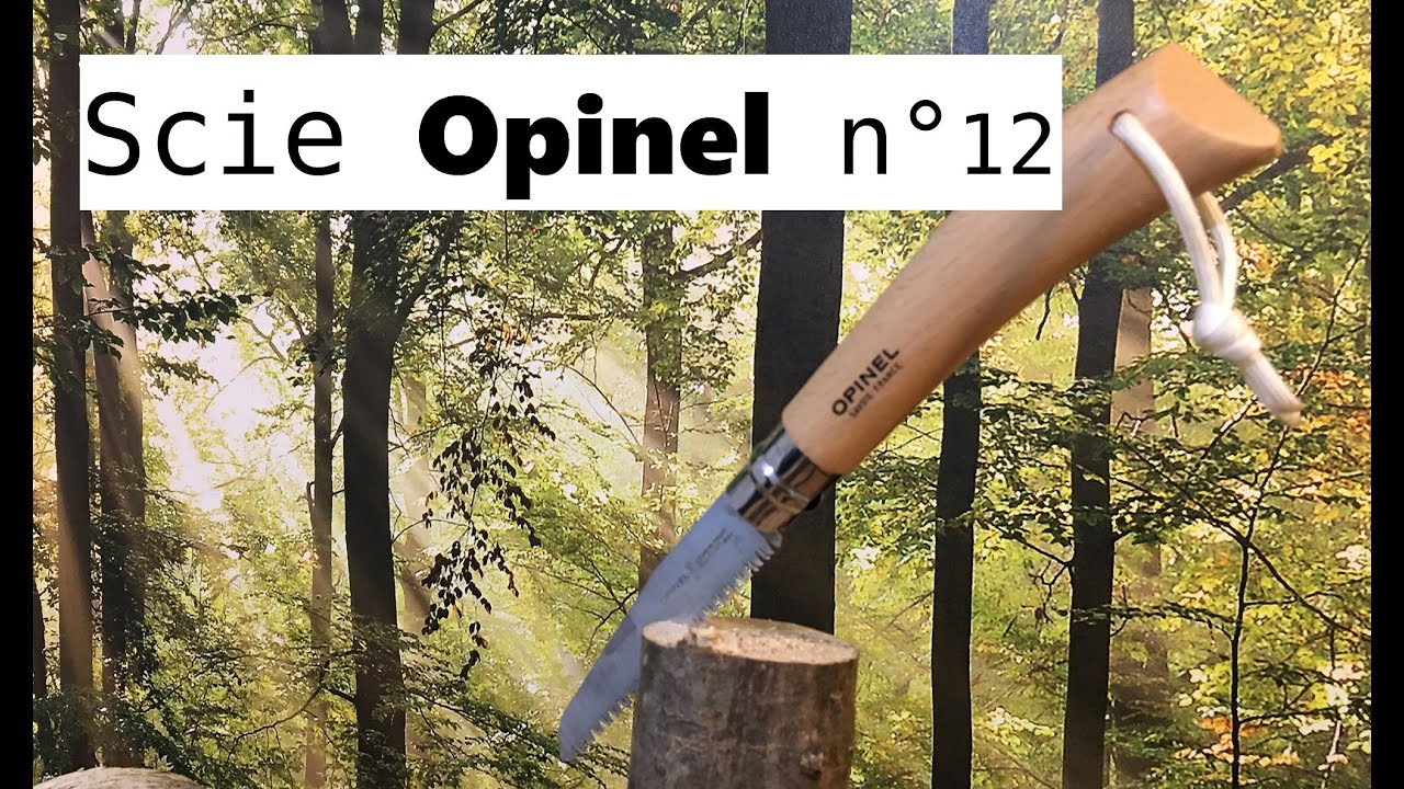 Scie OPINEL n°12   TEST et Coupe pour le bushcraft / bivouac.