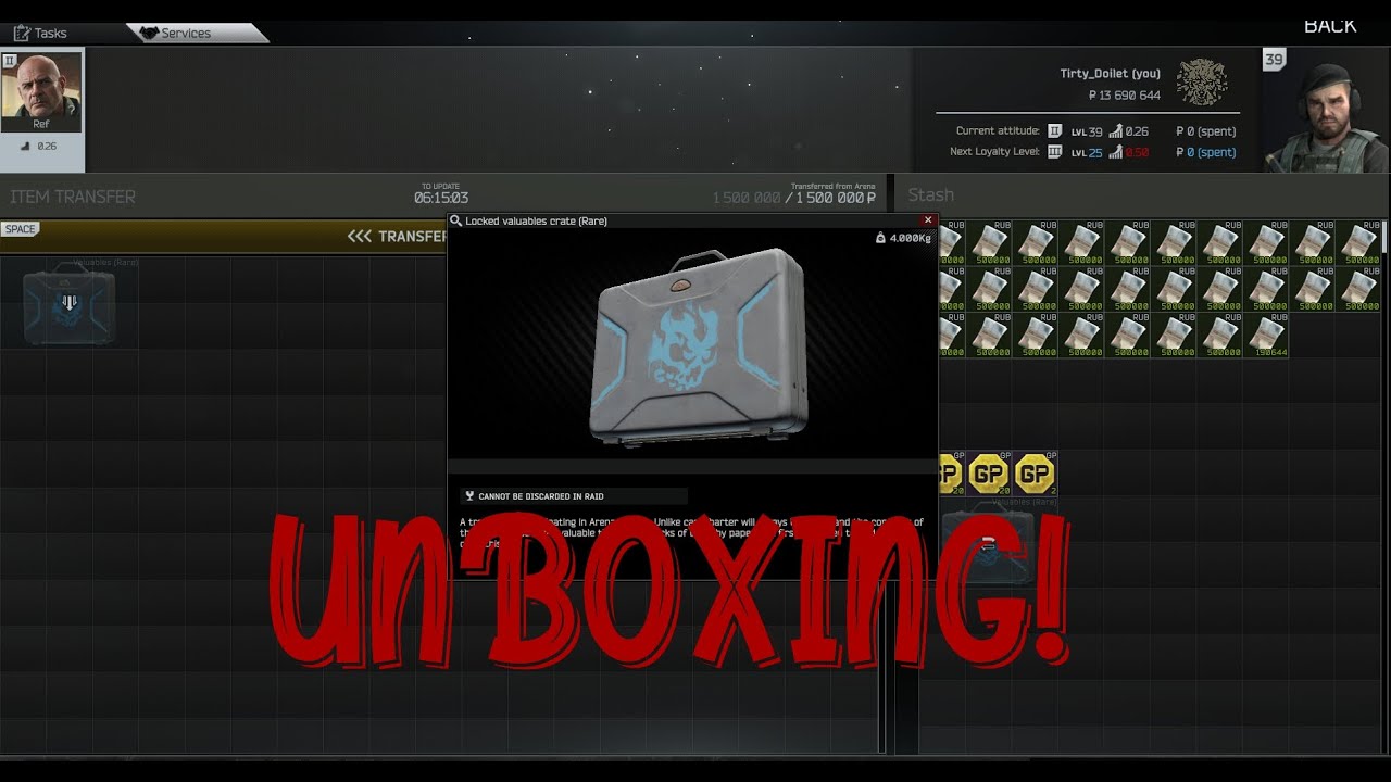 How to get Rare Tarkov Arena Crates and how to Unbox them!