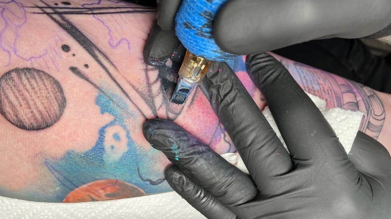 Abstract universe tattoo | Time lapse