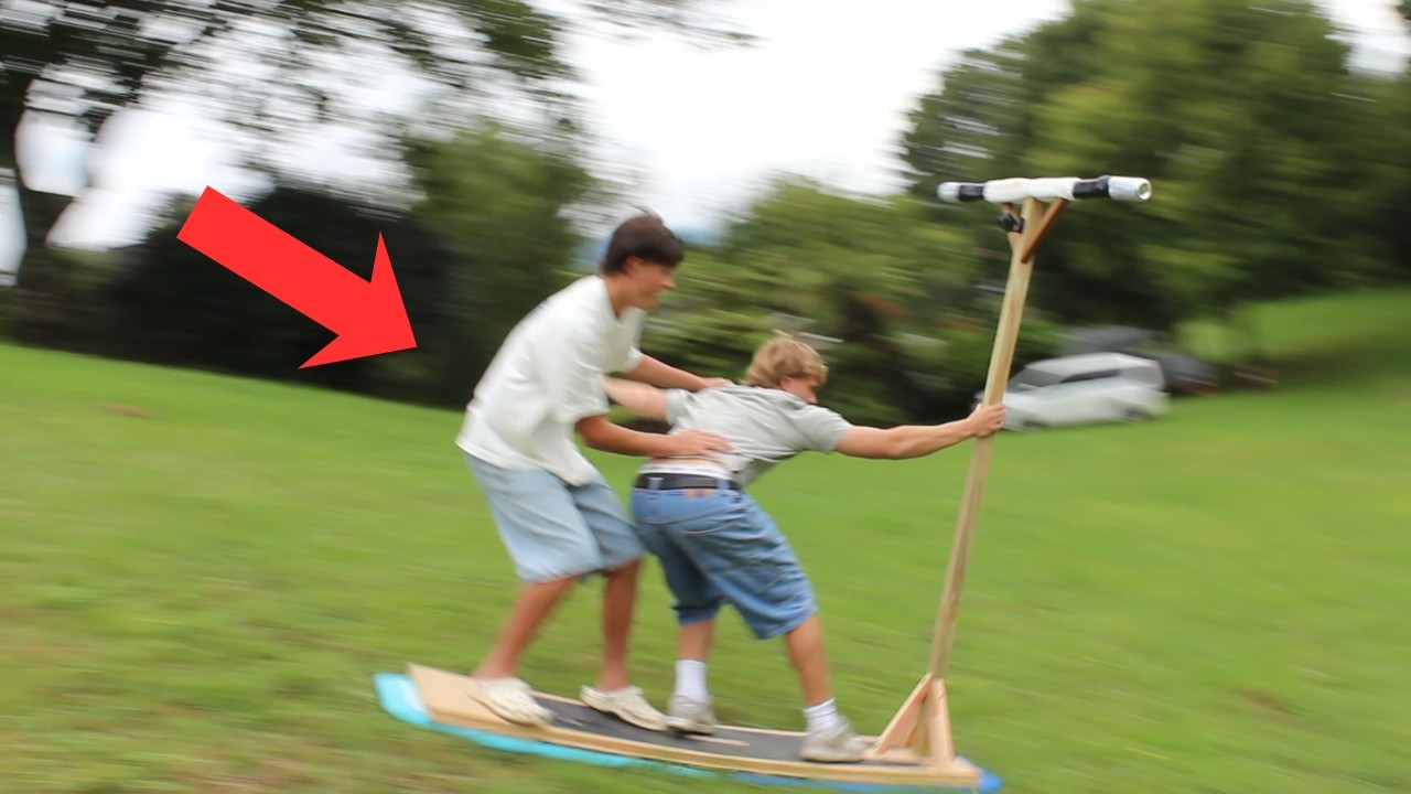 We Made the WORLD’S FIRST Slide ’N Scoot…