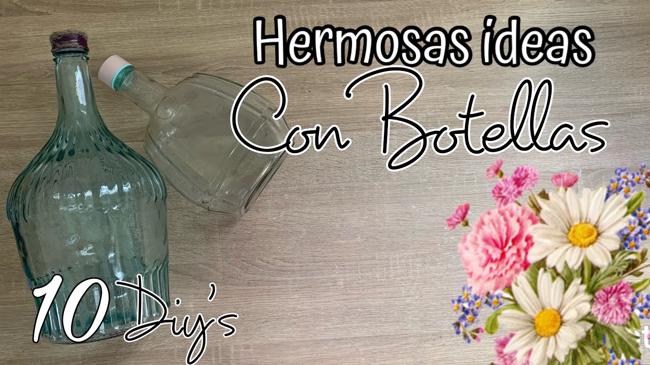 10 IDEAS recicladas para REGALAR O VENDER / Ideas con botellas recicla/ Diy home decor / Artesanato