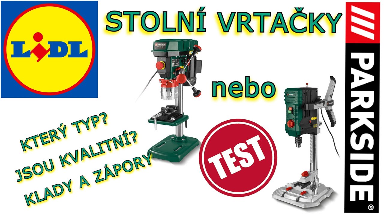 Stolní vrtačka PARKSIDE PTBM 500 a PTBMOD 710 Recenze