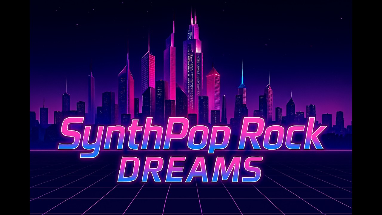 SynthPop Rock Dreams 🌆 | 1h30 Non-Stop Retro-Futuristic Mix for Focus & Chill