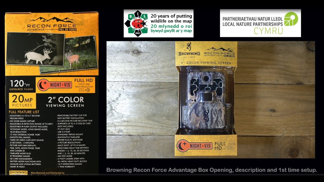 Browning Recon Force Advantage Box Opening & Basic Setup   HD 1080p