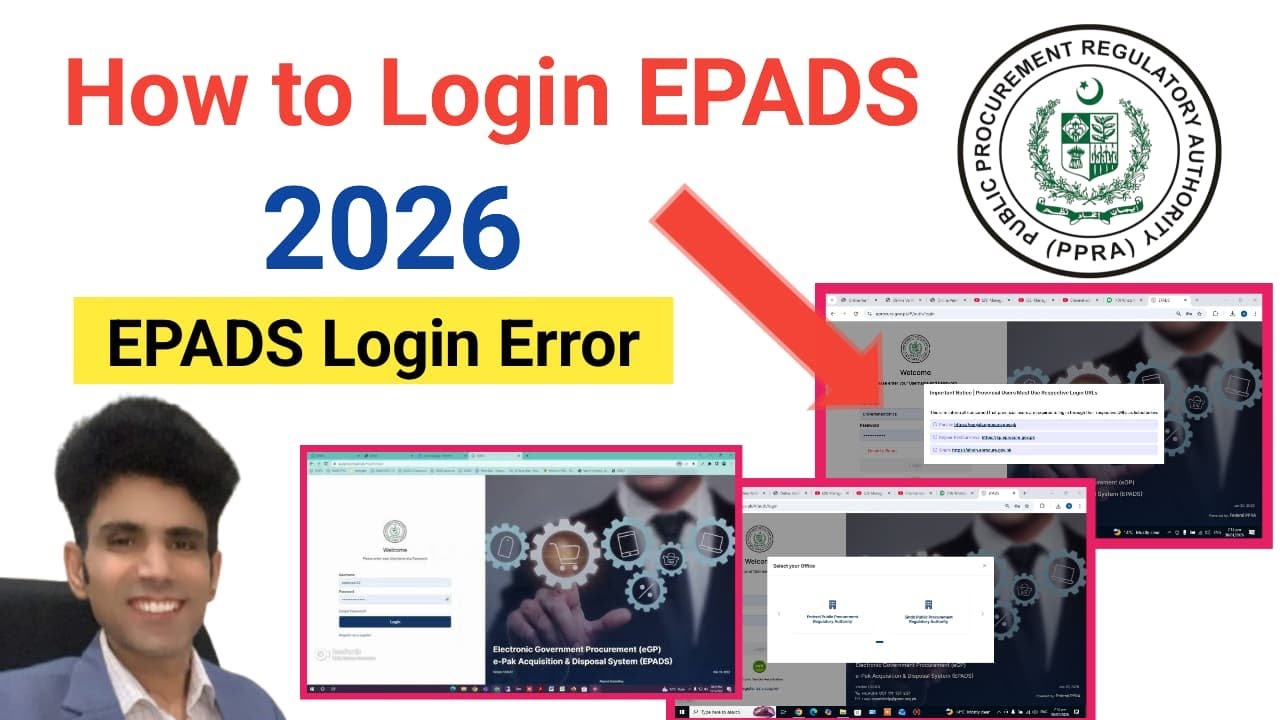 How to Login EPADS 2026 | EPADS Login Error| EPADS For Contractors, Supplies & Vendors.