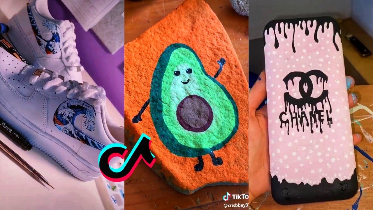 People Painting Things on TikTok for 7 Minutes Straight Part 12 | Tik Tok Art