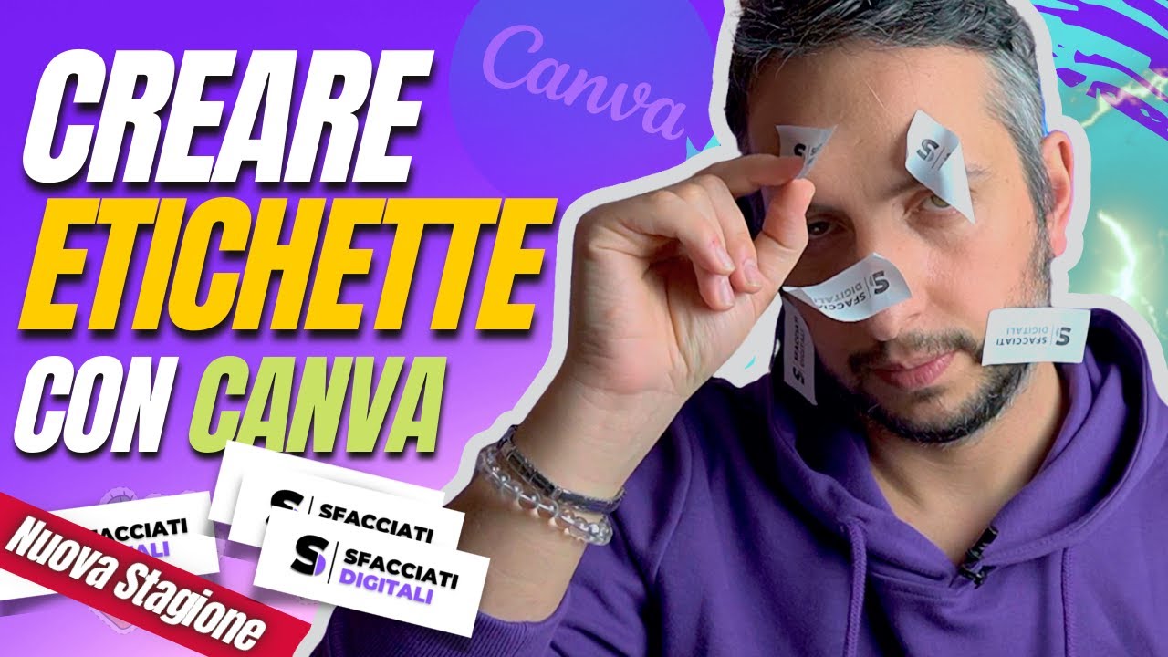 Creare ETICHETTE con CANVA (Metodo che NON CONOSCI)
