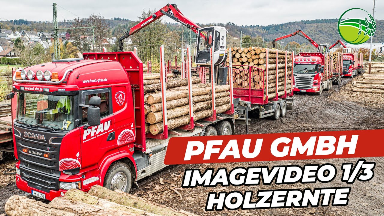 Holzernte bei PFAU | KOMATSU u. PONSSE Harvester & Rückezüge | Imagevideo Teil 1