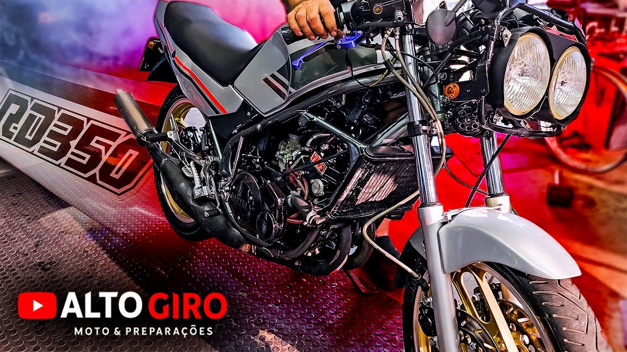 RD 350 REGULAGEM E TOP SPEED! DEU RUIM NO TOP SPEED DA VIUVA NEGRA