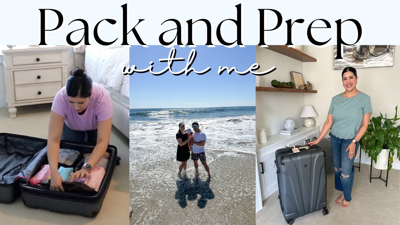 PACK AND PREP WITH ME | Pack for Vacation | 10-minute Mom Makeup Routine