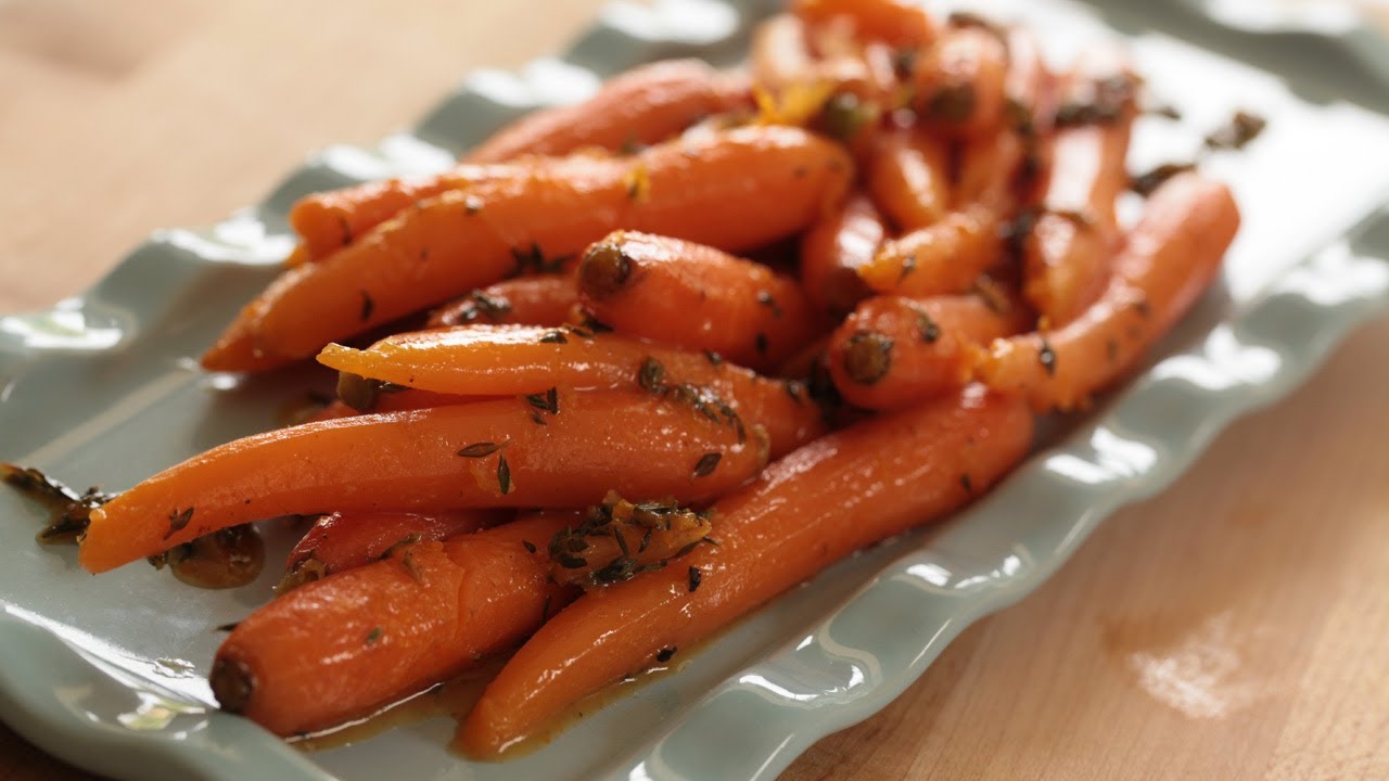 Honey Glazed Carrots w/ Orange and Thyme Recipe || KIN EATS