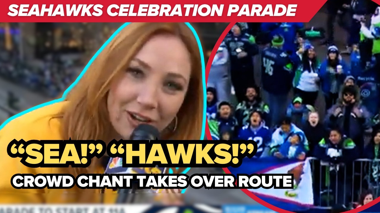 &ldquo;SEA!&rdquo; &ldquo;HAWKS!&rdquo; Chant erupts on parade route as fans pack downtown Seattle