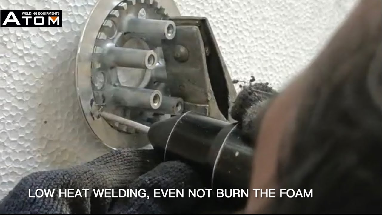 Aluminum cold welding repair- low heat welding even not burn the foam