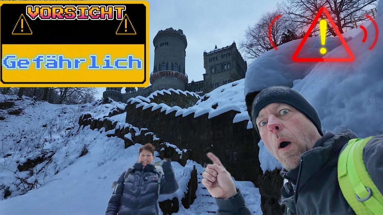 Gefährliche Wanderung ! Löwenburg und Herkules ! Winter Camping !