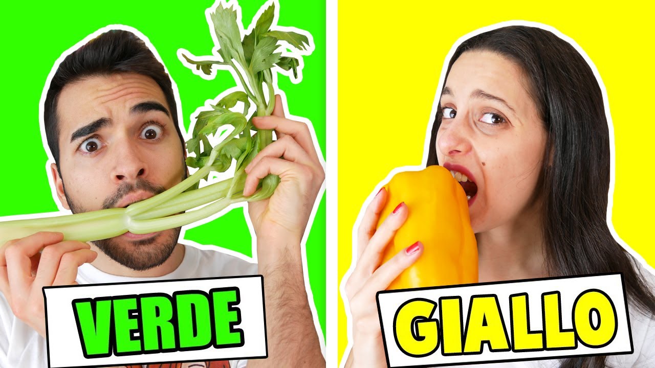 MANGIAMO SOLO UN COLORE DI CIBO PER 24 ORE!!!
