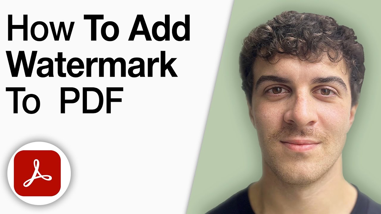 How to Add a Watermark to a PDF Using Adobe Acrobat Pro DC  PC [2025 Full Guide]