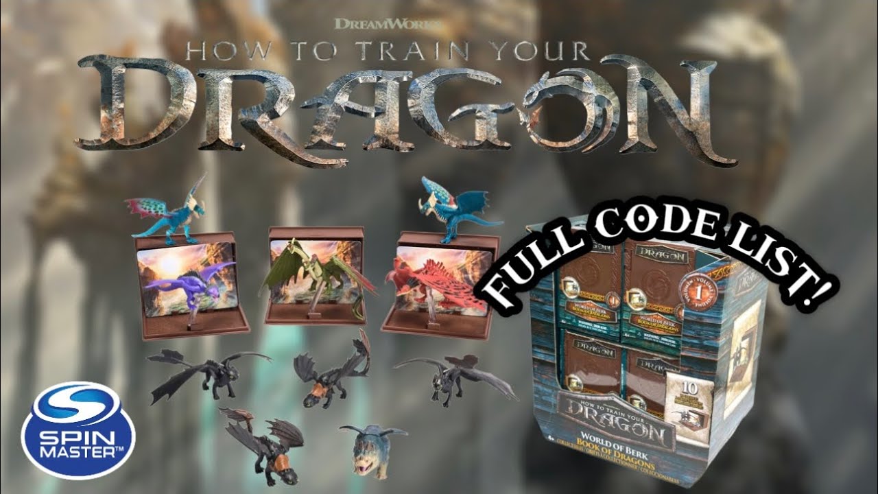 ALL CODES! | SpinMaster | How to Train Your Dragon Blindboxes | World of Berk Volume 1