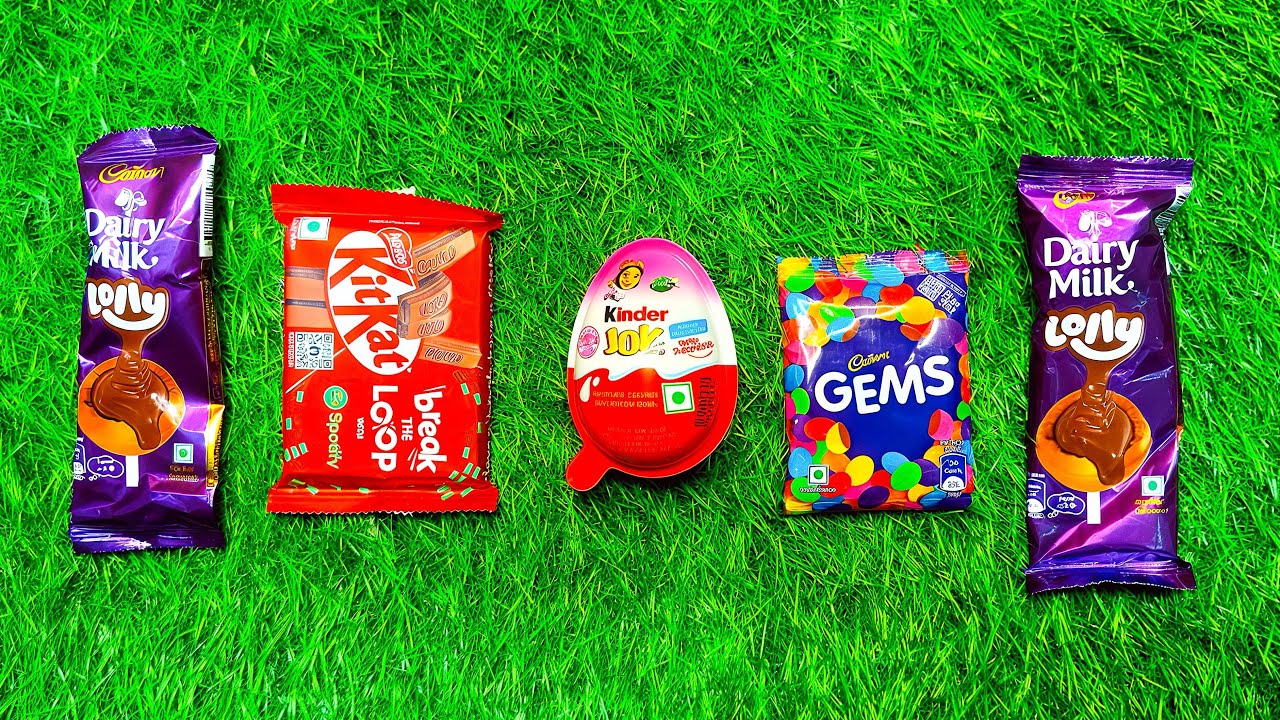 ASMR Most Popular Candys 🍭 / some lots of colorful rainbow lollipop candy / unpackingchocolate eat