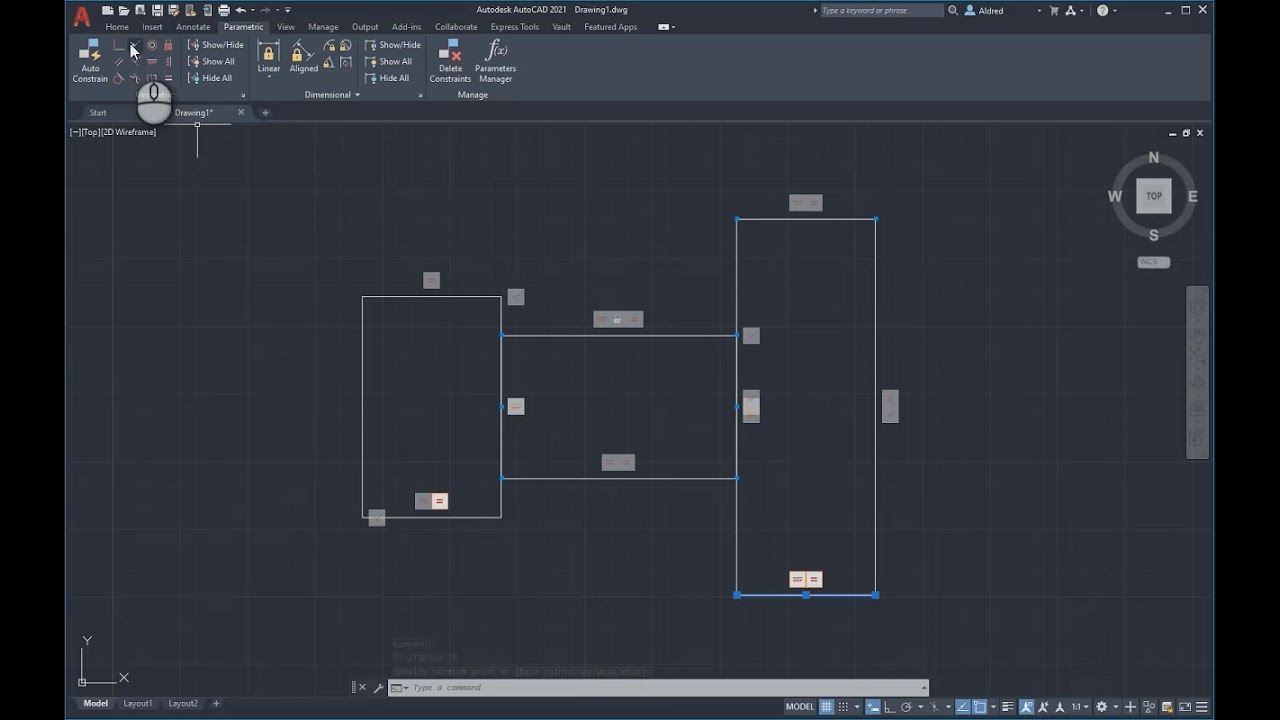 Constraints and Parameters in AutoCAD