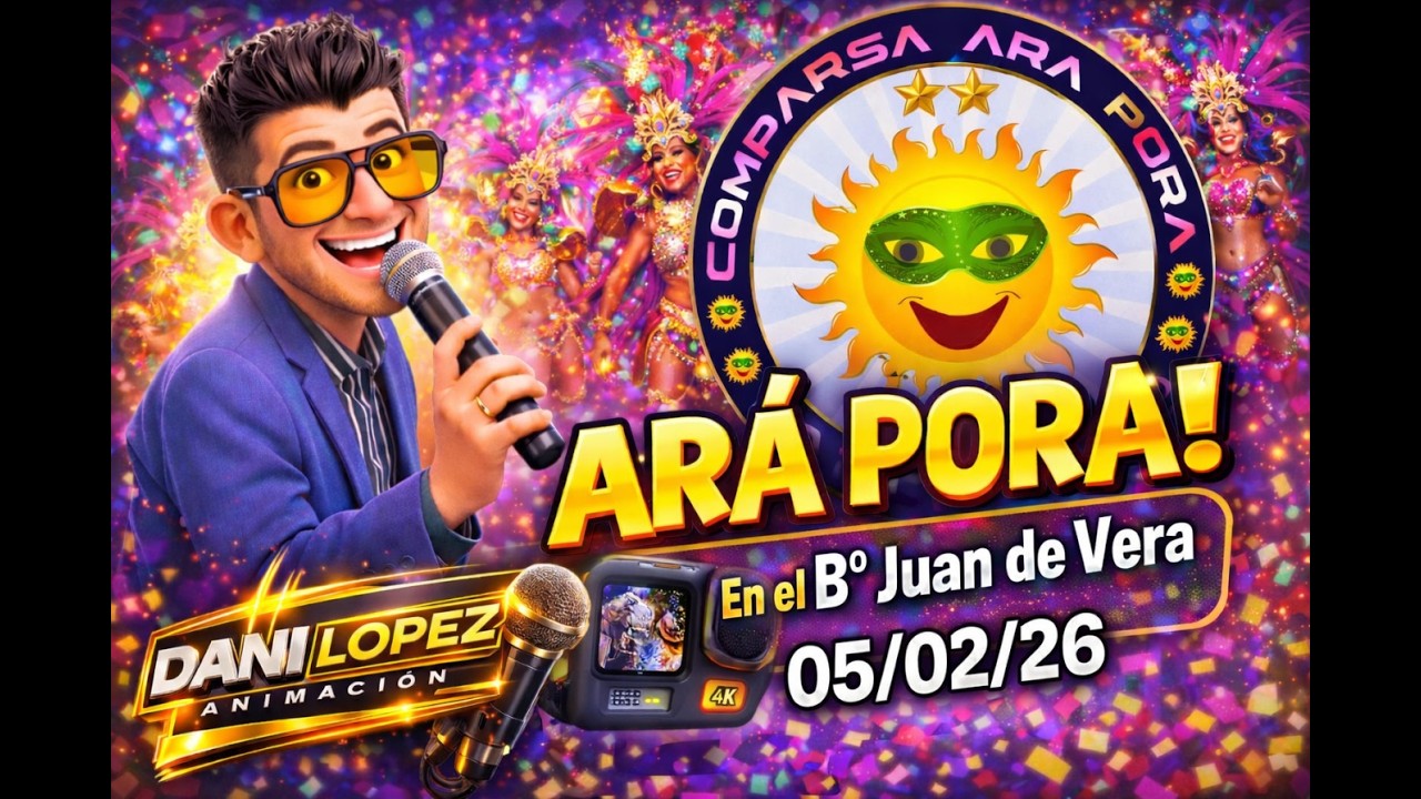 ARÁ PORÁ en el B° Juan de Vera 🔥🎭 | Corsos Barriales Corrientes 2026 (Parte 1)