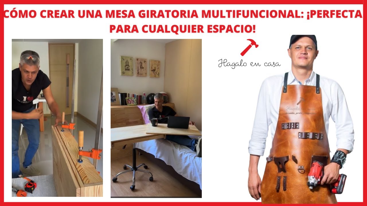Cómo Crear una Mesa Giratoria Multifuncional: ¡Perfecta para Cualquier Espacio! 🛠️