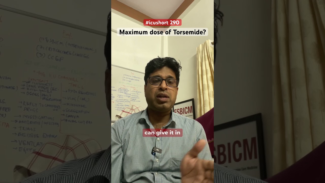 #icushort 290: What is the maximum dose of Torsemide in a day? #esbicm