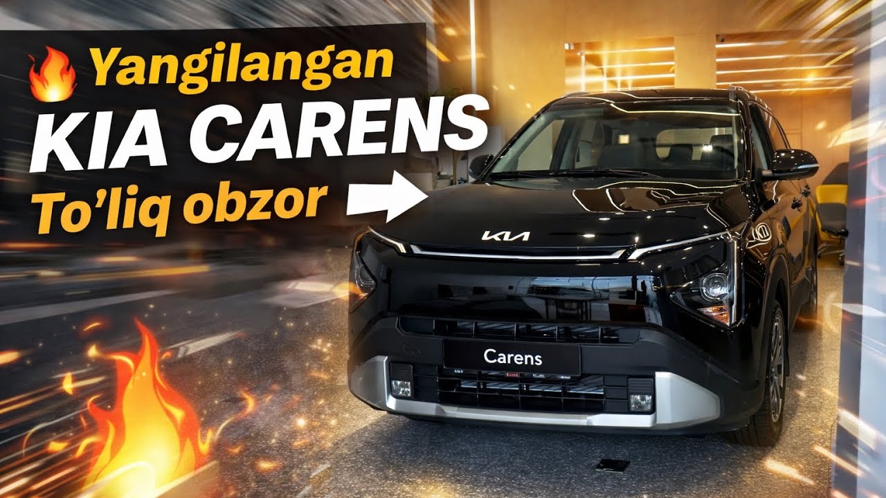 Yangilangan Kia Carens 2026 To’liq abzor +99878-113-00-71