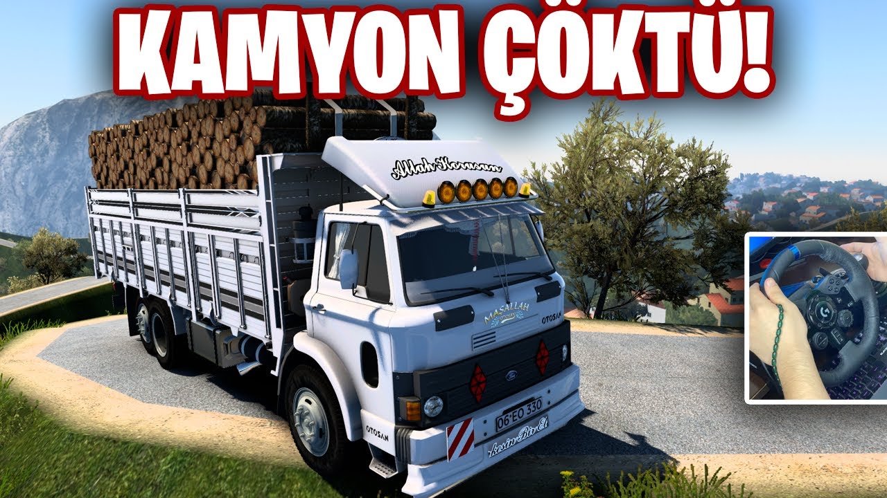 AĞZINA KADAR YÜKLEDİK KAMYON ÇÖKTÜ !!! | ETS 2 FORD 1210 | ETS 2 MOD 1.43 | Logitech G29
