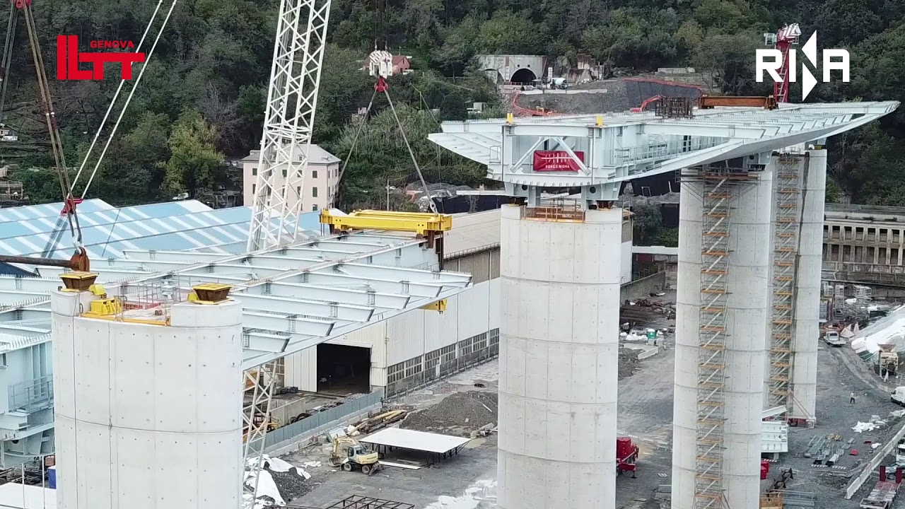 20 novembre 2019: varo del terzo impalcato
