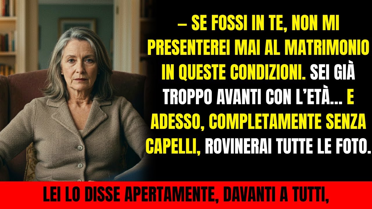 Mi sono svegliata senza capelli al matrimonio di mio figlio — ed è stata mia nuora a dirmelo