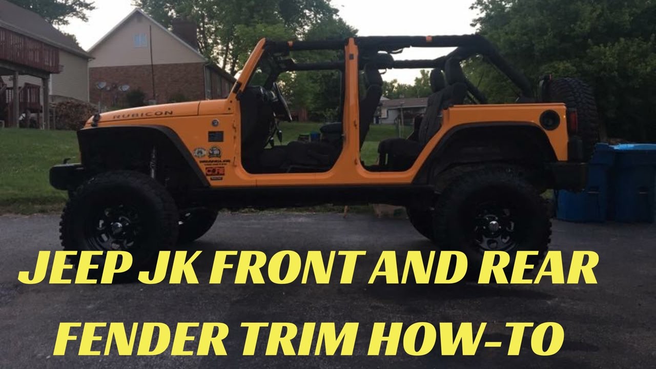 Jeep JK/JKU Front and Rear OEM Fender Trim 