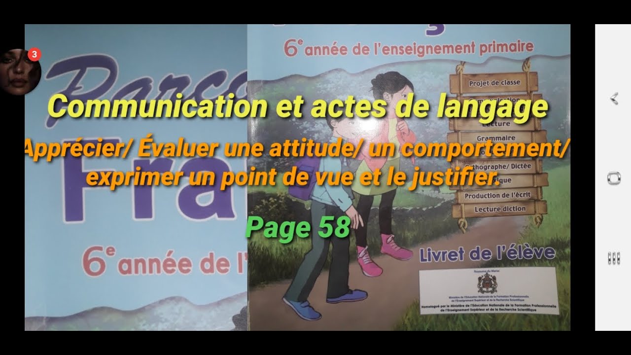Apprécier/evaluer une attitude/ un comportement/ exprimer un point de vue et le justifier CAL P58