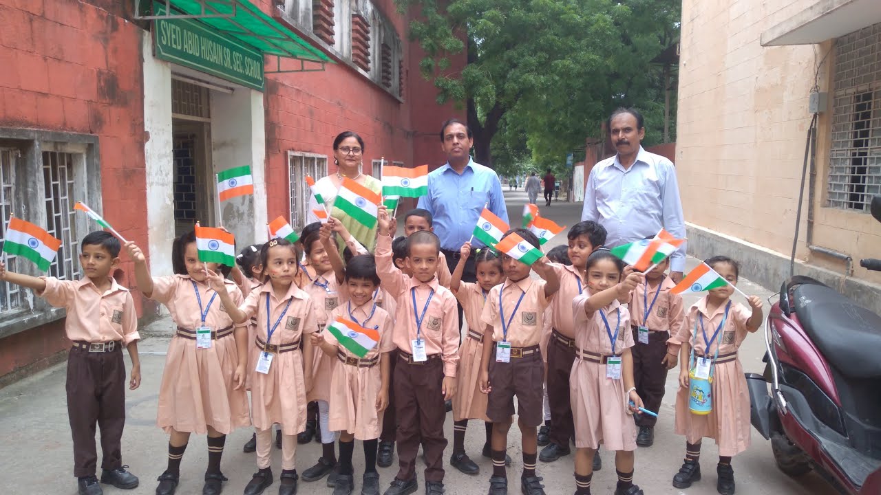 Celebrating 75th Independence Day | Syed Abid Hussain Senior Secondary School, Jamia Millia.