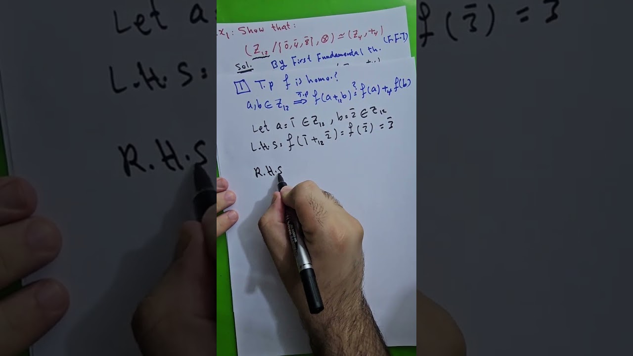 محاضرة 14 (الفصل الخامس) أمثلة على المبرهنة الأساسية الأولى في تماثل الزمر. نوار الأسدي