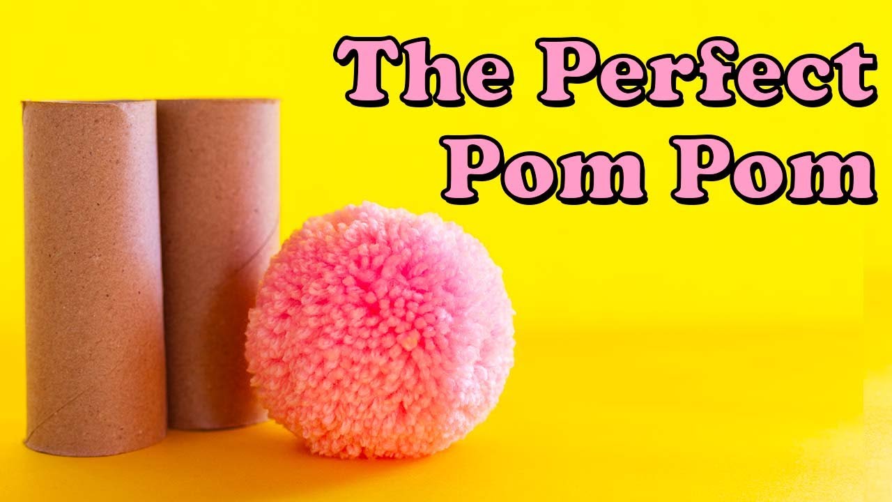 How To Make Pom Poms With Toilet Paper Rolls in LESS than 5 Minutes