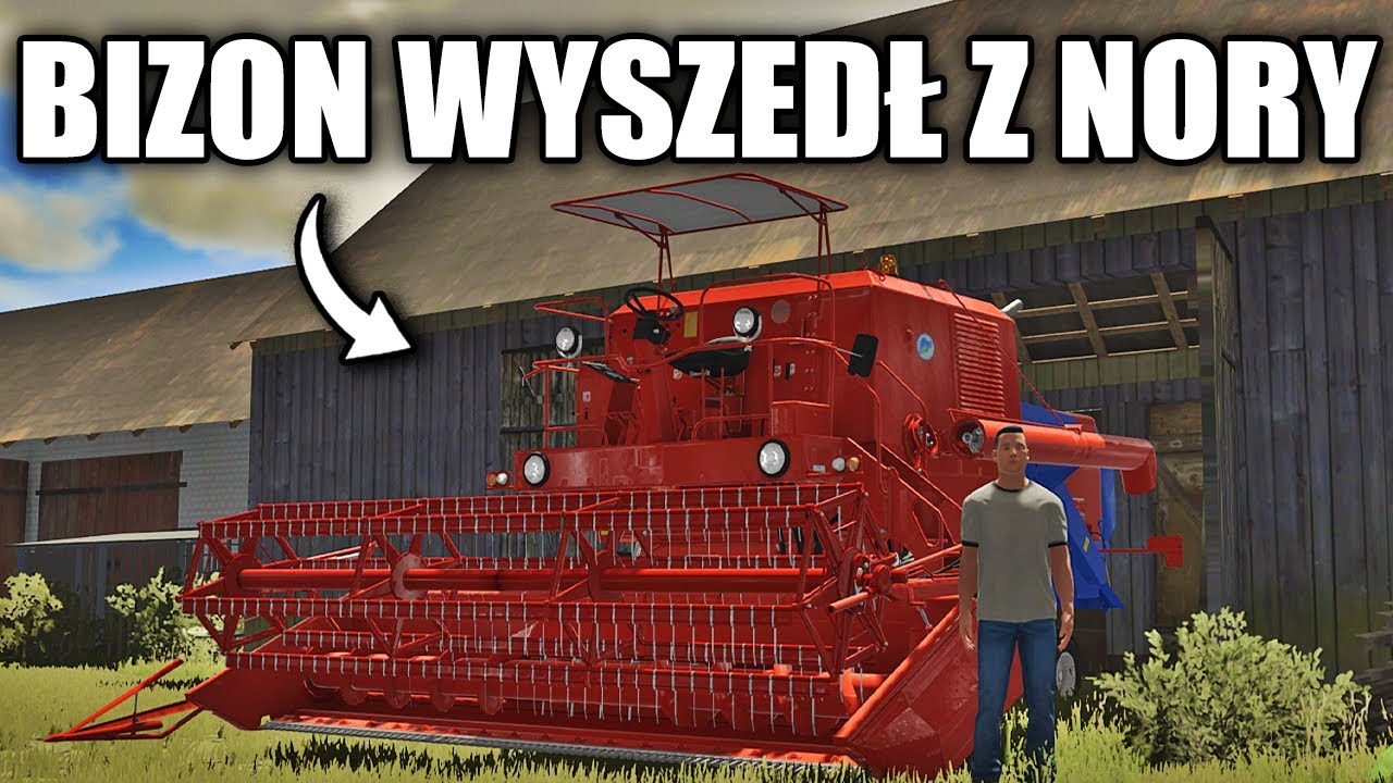 PRZYGODY WESOŁEGO ROLNIKA - BIZON WYJECHAŁ ZE STODOŁY | E137 | FARMING SIMULATOR 22