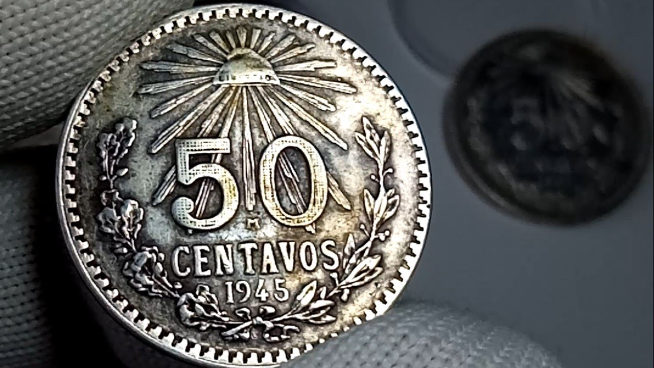 50 Centavos de plata Resplandor. PRECIO ACTUAL 2022