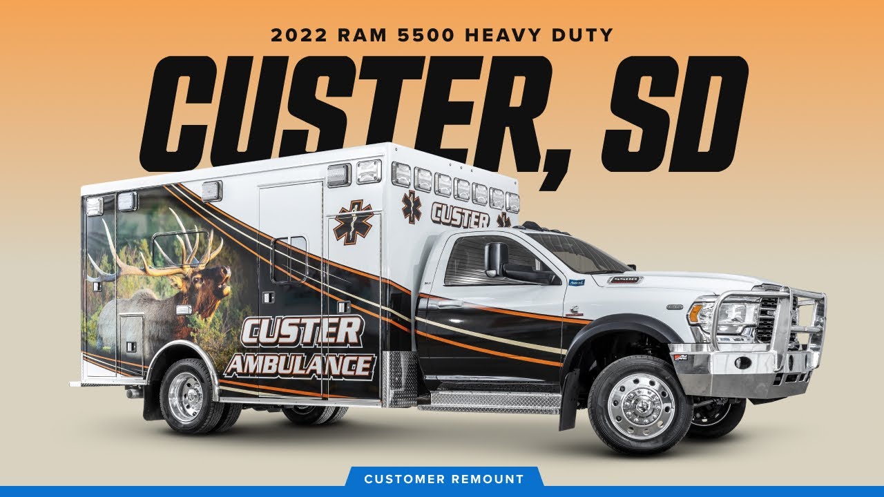 A Black Hills themed ambulance remount for Custer, South Dakota!